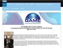 Tablet Screenshot of game-cme.org